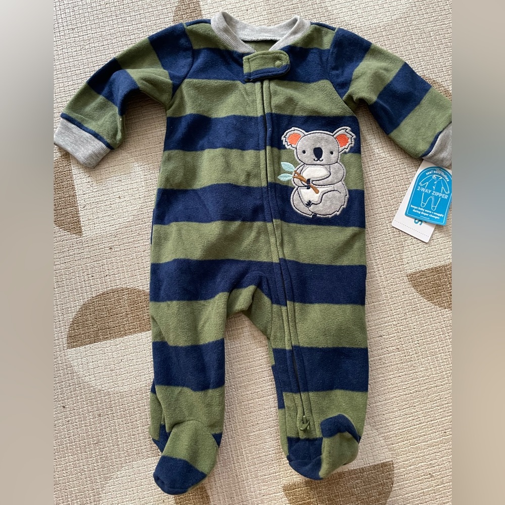 Carter’s Zip Up Fleece Footie Pajamas